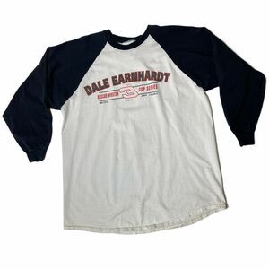 Vintage 2000 Nascar Dale Earnhardt Winston Cup Size XL Baseball Ringer Tee